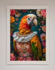 Parrot Renaissance Stare Framed Wall Art