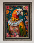 Parrot Renaissance Stare Framed Wall Art