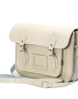 Handmade Leather Satchel - Pastel Cream