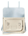 Handmade Leather Satchel - Pastel Cream