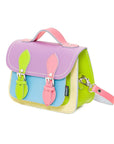 Handmade Leather Micro Satchel - Pastel Kaleidoscope