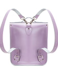 Handmade Leather City Backpack - Pastel Violet