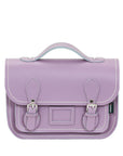 Leather Midi Satchel - Pastel Violet