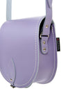 Handmade Leather Saddle Bag - Pastel Violet