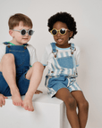 Patchwork Denim Shorts