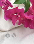 Recycled Bomb Circle Earrings