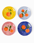 Peaches and Keen Plates After Matisse - Set of 4