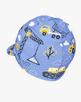 Kids Summer Hat with Construction Print