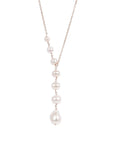 Silver Pearl Pendant Necklace