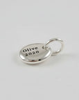 Pebble Personalised Silver Charm