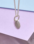 Pebble Personalised Silver Charm