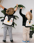 Velvet Penguin Backpack for Kids - Waterproof and Adjustable