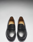 Black Leather Loafers, Welted Leather Sole