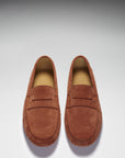 Penny Driving Loafers, rust suede
