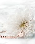 Personalised Rose Gold Heart Charm Bracelet
