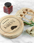 Personalised Extra Mature Wooden Cheese Board Set