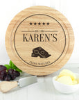 Personalised Extra Mature Wooden Cheese Board Set