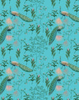 Peacock Wallpaper Colourful Oriental Design