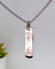Personalised Eye Photo Necklace – Engraved Stainless Steel Pendant for Men