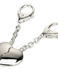Split Heart Keyring – Personalised Engraved Gift | Valentines Day Romantic Keepsake