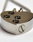 Pet Memorial Necklace – Personalised Stainless Steel Heart Shaped Pendant