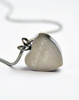Pet Memorial Necklace – Personalised Stainless Steel Heart Shaped Pendant