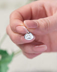 Pet Paw Print Personalised Silver Charm