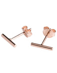 Dash Earrings in Rose Gold Silver and Black