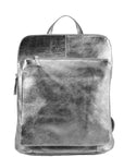Pewter Convertible Leather Backpack – Stylish & Multifunctional by Sostter at brixbailey.com