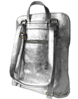 Pewter Convertible Leather Backpack – Stylish & Versatile by Sostter at brixbailey.com