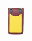 Handmade Leather Mobile Phone Pouch Plus - Autumnal Kaleidoscope