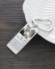 Photo Calendar Keychain - Personalised Anniversary Gift | Custom Photo Keyring