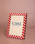 Classic Red Checkered Frame 7x5"