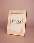 Cream and Beige Patterned Photo Frame 7x5"