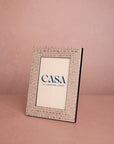 Grey Patterned Photo Frame 6x4"