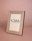Grey Patterned Photo Frame 7x5"