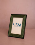 Olive Green Dream Striped Photo Frame 6x4"