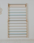 Pikler Triangle Climber with Swedish Wall Add-On (Ages 6m–7y) - Pastel
