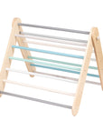 Pikler Triangle Climber with Swedish Wall Add-On (Ages 6m–7y) - Pastel