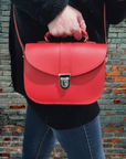 Olympia Handmade Leather Bag - Pillar Box Red