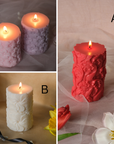 Flower Pillar Candle