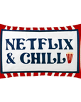Netflix & Chill Needlepoint Pillow
