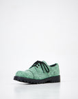 Green Zebra Leather Shoes for Men and Women