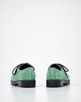 Green Zebra Leather Shoes for Men and Women