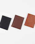 Mens Natural Leather Wallet with Card and Coin Pockets