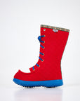 Red Wool Felt Winter Boots for Cosy Cold Days