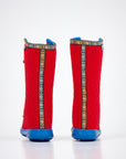 Red Wool Felt Winter Boots for Cosy Cold Days