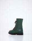 Forest Green Leather Boots