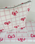 Nappy Wallet - Pink Bows