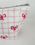 Nappy Wallet - Pink Bows